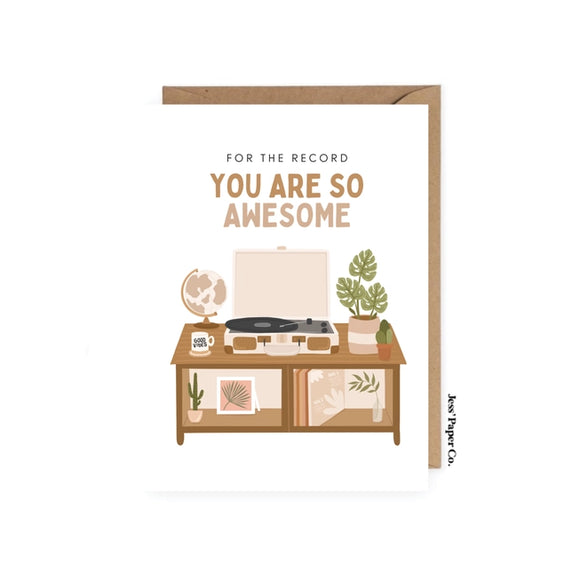 For the Record Gift Card - Rose and Vine Florals