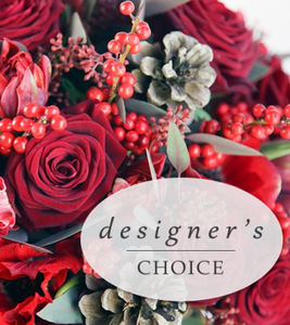 Holiday Berry Handtied Bouquet - Rose and Vine Florals