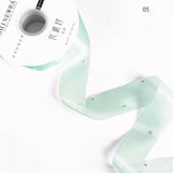 Pearl Beaded Organza Ribbon - 4CM x 10Y: 02 - Light Pink - Rose and Vine Florals