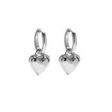 Sweetheart Earrings: Yellow Gold - Rose and Vine Florals