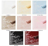 Mulan Edge Flower Wrapping Paper (20pcs/bag): 3 - Clay Pink - Rose and Vine Florals