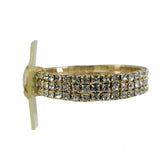 Wrist Corsage on Rhinestone bracelet - Rose and Vine Florals
