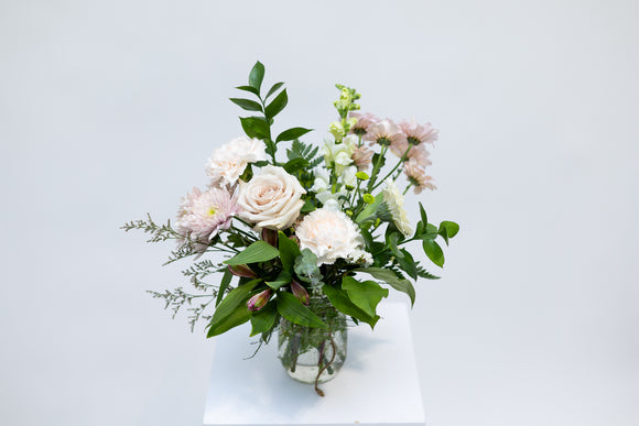 Soft Mini Mason Jar - Rose and Vine Florals