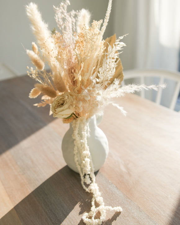 Sarah Bellamy +R&V Dried Arrangement - Rose and Vine Florals