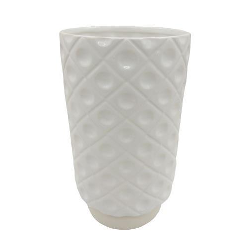 White Diamond Vase 8 X4