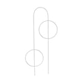 White Modern Plant Stick 8.5"X17 - Rose and Vine Florals