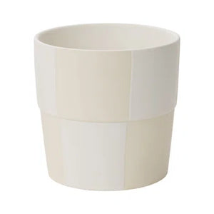 Checkerboard Pot White 5X5