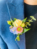 Grad Boutonniere - Rose and Vine Florals
