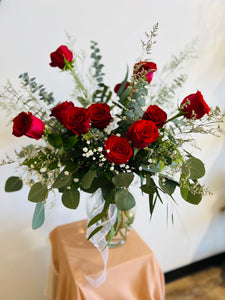 Lux Red Rose Arrangement