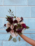 Blush and Burgundy Brial Bouquet