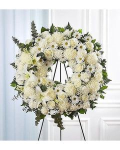 Sympathy Wreath - Rose and Vine Florals