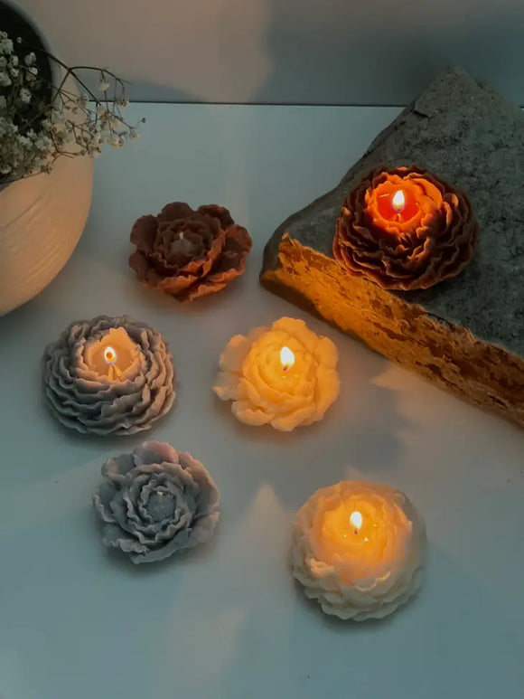 Project Helios: Peony Pillar Candle